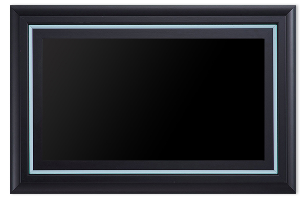 Black custom frame for Television