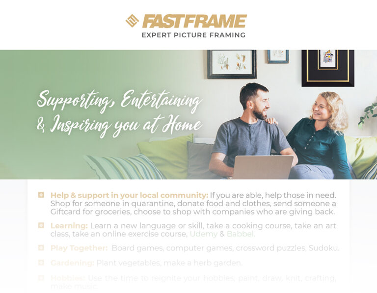 Ff supporting, entertaining & inspiring you at home final