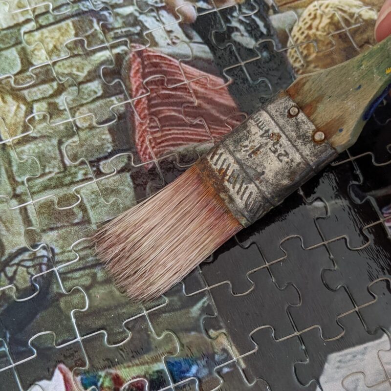 What is the best way to preserve a jigsaw puzzle for framing, peel and  stick paper or glue? - Quora