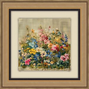 40 needlework flowers