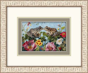 60 needlework frogs